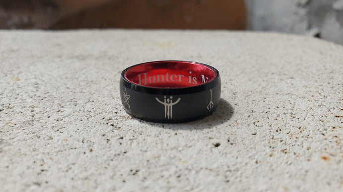 Engraved Bloodborne Ring/ Bloodborne Ring of Betrothal/Bloodborne Hunter