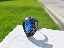 Load image into Gallery viewer, Dark Souls Ring/Blue Tearstone Ring/Dark souls 3 rings/DS3 rings