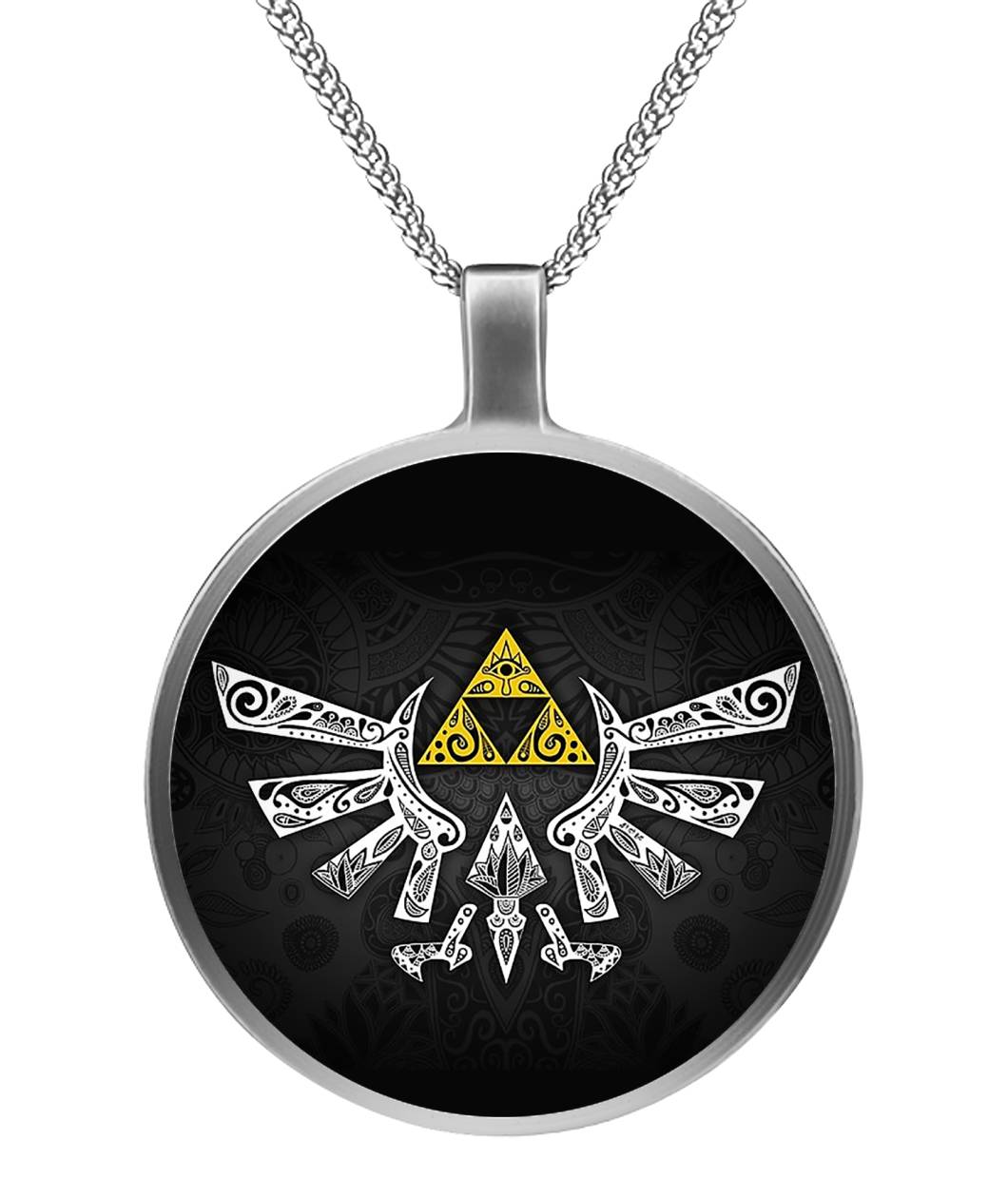 Zelda Triforce Necklace Circle Necklace-Juelz30